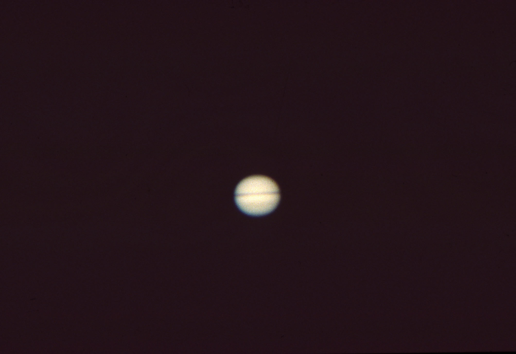 環が見えない土星（1995年1月19日）
